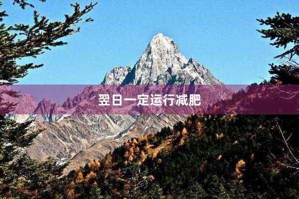 翌日一定运行减肥