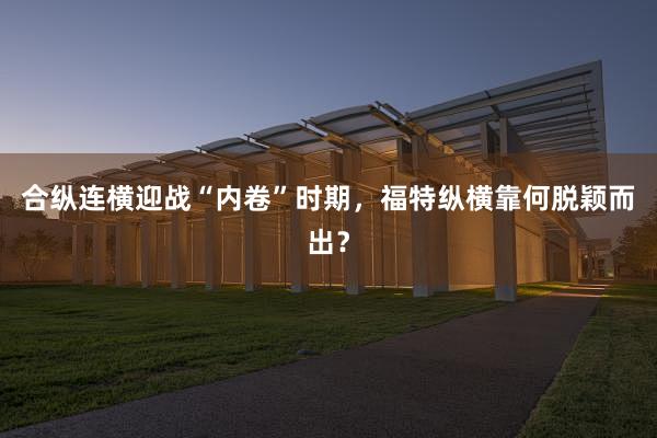 合纵连横迎战“内卷”时期，福特纵横靠何脱颖而出？